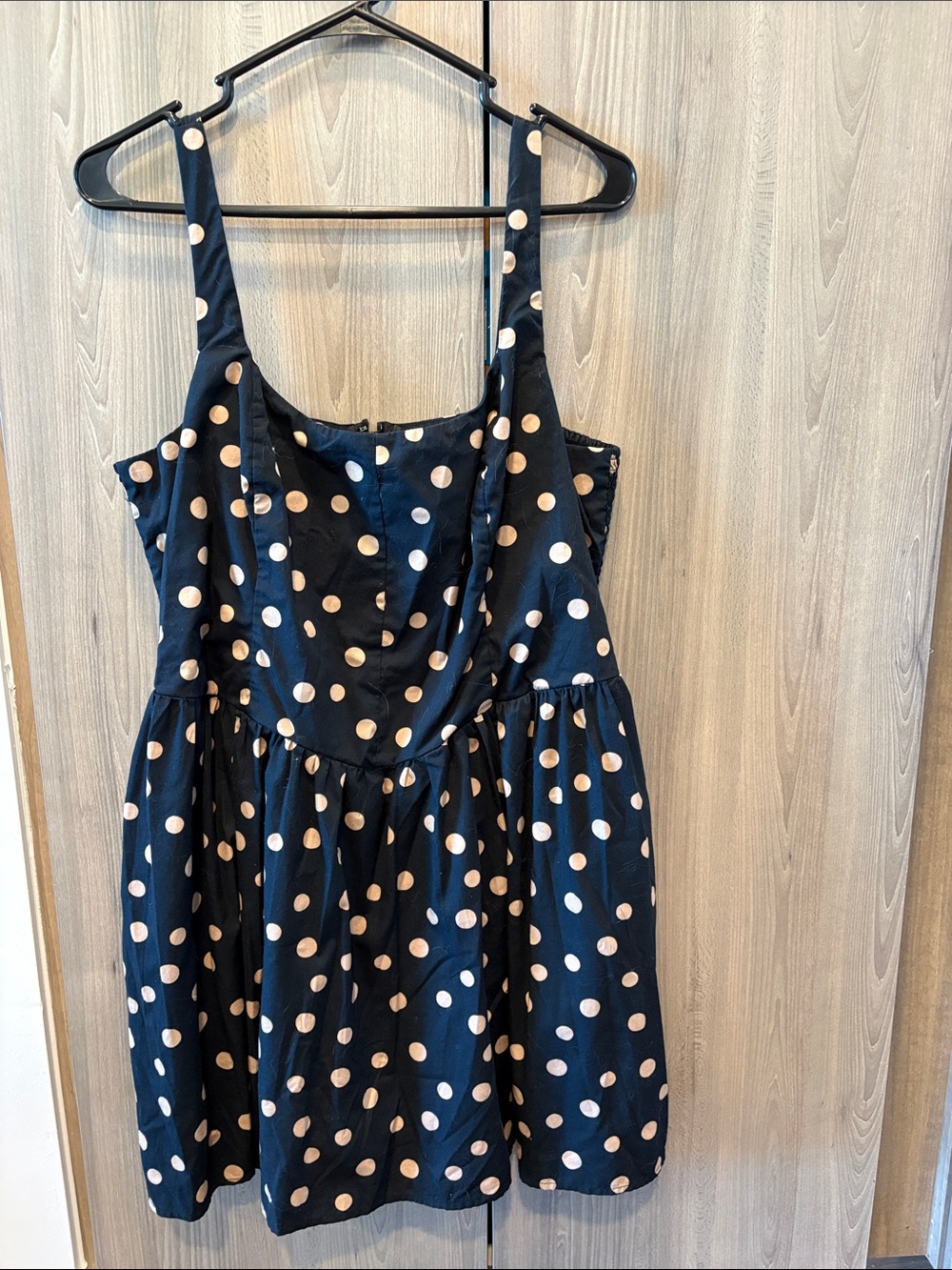 Abercrombie & Fitch Navy Blue Polka Dot Romper Size XL (has pockets)